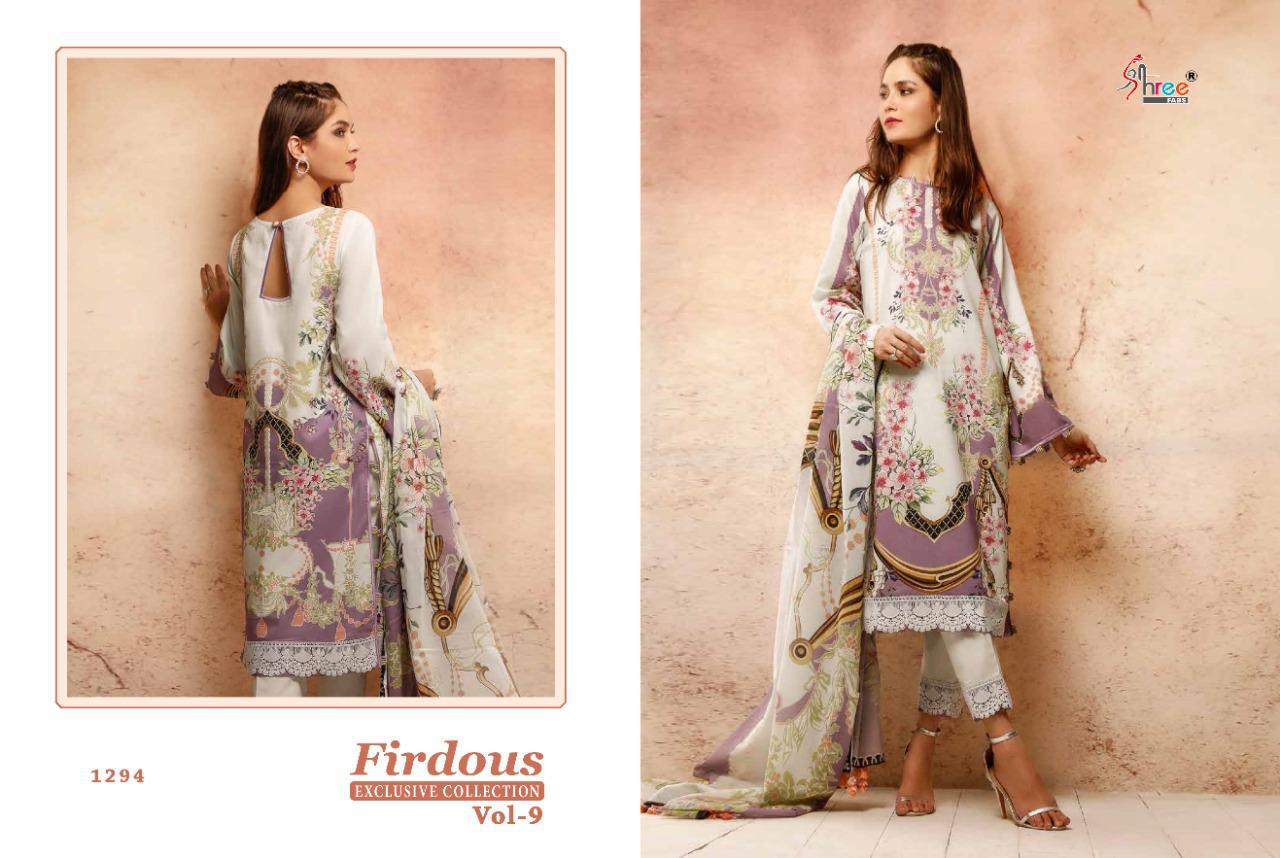 Shree Firdous Exclusive Collection 9 Pure Jam Pakistani Salwar Suits Collection